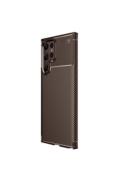 m.tk moveteck Galaxy S25 Ultra Kılıf Kamera Çıkıntılı Korumalı Karbon Desenli...