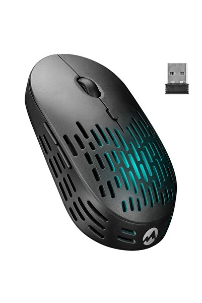 Everest Sm-w73 Rainbow Aydınlatmalı Bt+kablosuz 1600 Dpı Süper Sessiz Mouse
