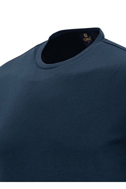 Çizgi Triko Ανδρικό T-Shirt με λαιμόκοψη Mercerized Classic Fit - 5110