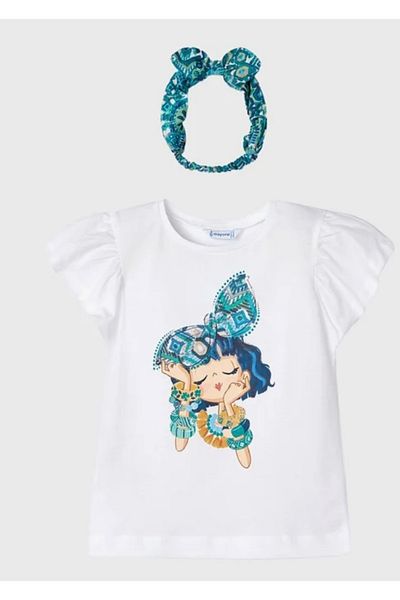 MAYORAL Set tricou și bentiță pentru fetiță - 3089