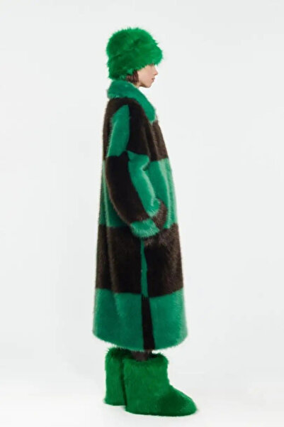 DCEY Nino Yeşil Suni Kürk