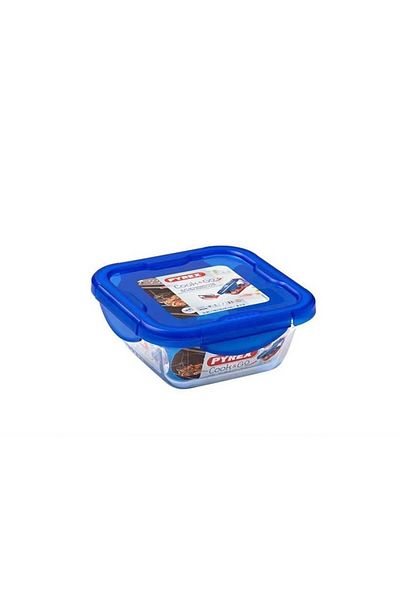 Pyrex حاوية تخزين زجاجية مربعة من كوك آند جو سعة 0.8 لتر