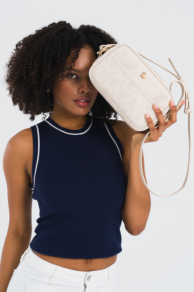 U.S. Polo Assn. Geanta de umar Us25169 Model Ecru pentru dama