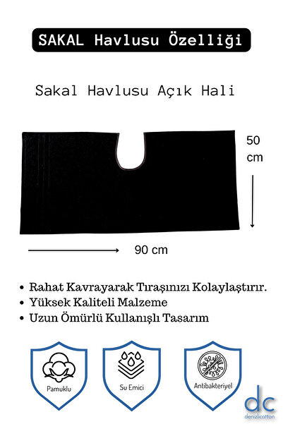 velvettowels Антибактеріальний 100% бавовняний рушник для бороди - водопоглинаючий, спеціальний дизайн, 2 штуки 50x90 см