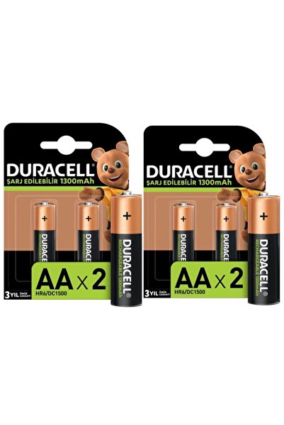 Duracell Şarjlı Pil S1300 Aa Kalem 2Li X 2 Adet