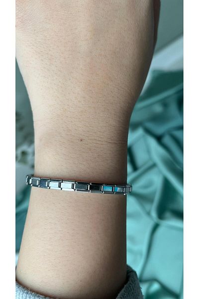 gloowTR Italian Charm Steel Thin Bracelet