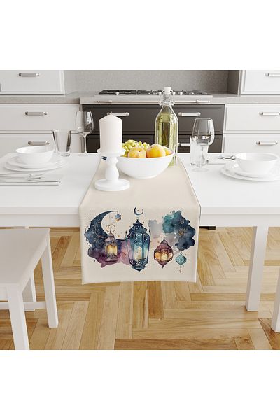 Filamente Ramadan Runner / Ramadan Pattern / Rezistent la pete - Tesatura Micropetek lavabila 140x40
