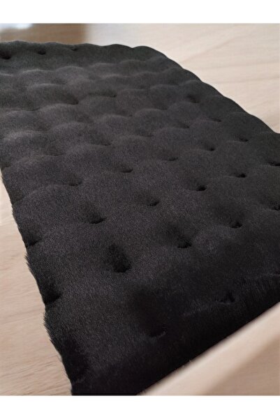 Prizma Bubble Kaymaz Yıkanabilir Halı | Siyah