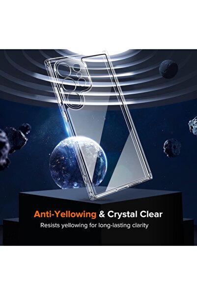 m.tk moveteck Galaxy S25 Ultra Kılıf Kamera Çıkıntılı Korumalı Yumuşak Silikon + Ekran Koruyucu Nano Cam 2in1 Set