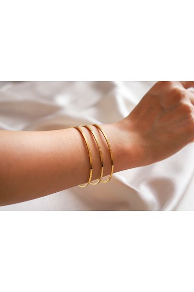 Brillo Steel 3-Piece Ajda Bracelet