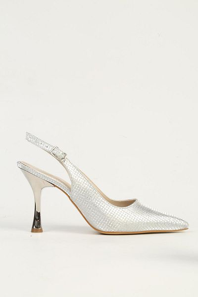 Pierre Cardin Silver Women's Heeled Shoes Pc-54543
