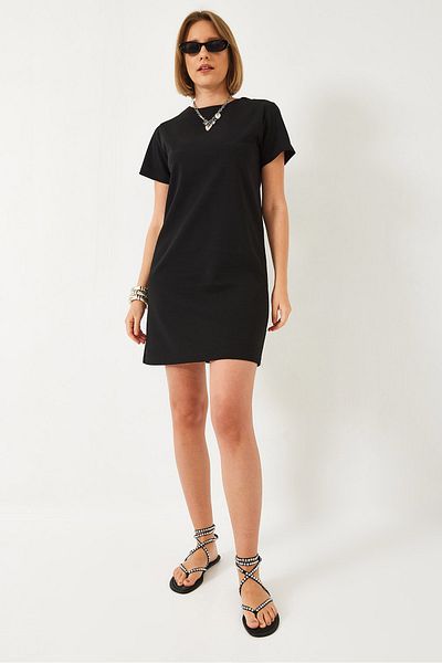 Bianco Lucci Women's Crew Neck Casual Dress 70213 60271010