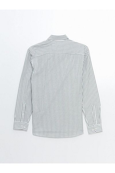 LC Waikiki Ανδρικό ριγέ μακρυμάνικο πουκάμισο LCWAIKIKI Classic Regular Fit