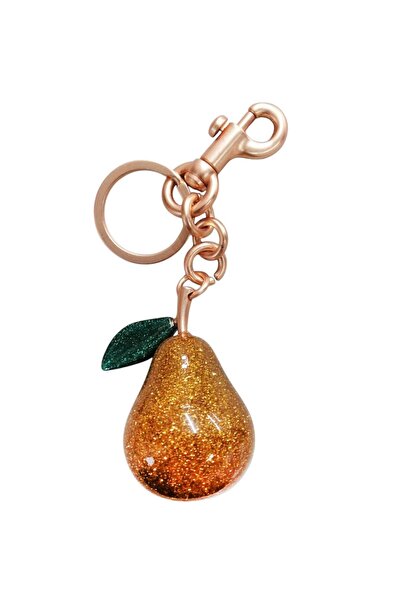 mutlu adım حقيبة الكمثرى سحر سلسلة المفاتيح الإكسسوارات الصفراء