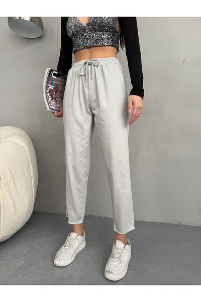 alanora Women's Woven Trousers - Elastic Waist Design