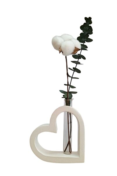 Dekora Çiçek Vasă decorativă în formă de inimă, figurină, ghiveci pentru flori, cadou