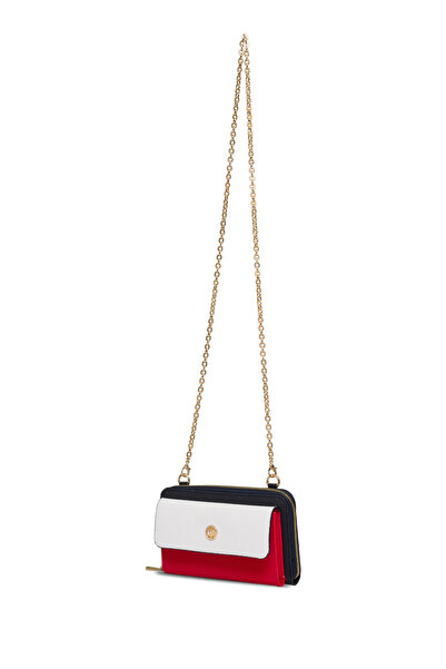 U.S. Polo Assn. Navy Blue-Red-White Women's Messenger Bag Us25255