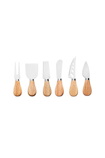 Karaca Forest Wood Look 6 Piece Cheese Knife Set