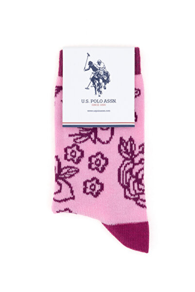 U.S. Polo Assn. Kız Çocuk 2'li Soket Çorap 50298750-VR041