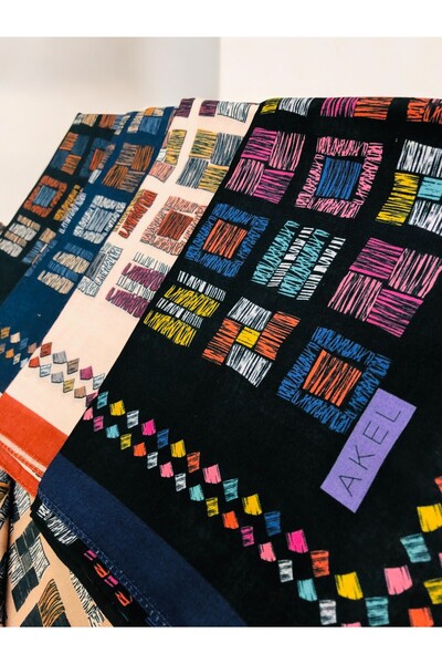 Akel Цифровий м'який шарф, візерунок-1