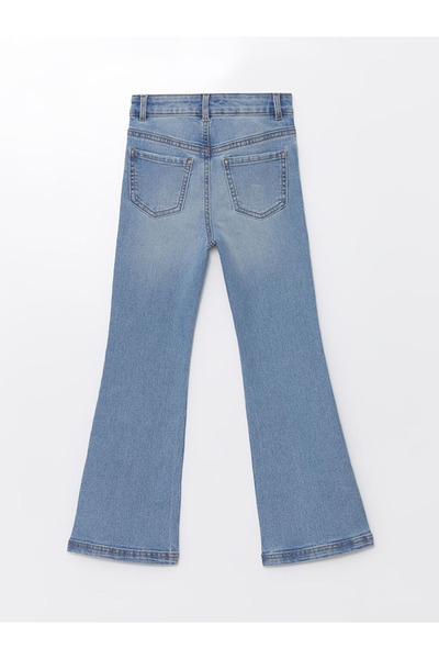 LC Waikiki Lcwk Beli Ayarlanabilir Lastikli Kız Çocuk Jean Pantolon