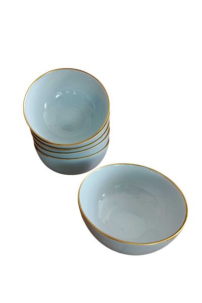 Luminarc Diwali Gray Gilded 6 Pieces Multi-Purpose Bowl 12 cm