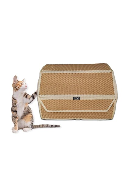Bod Dış Mekan Yağmura Ve Soğuğa Dayanıklı Eva Kedi Evi Yuvası Bej