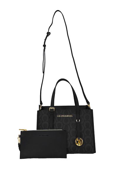 U.S. Polo Assn. Geantă neagră de umăr pentru femei Us25163