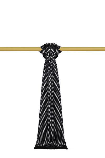 Bursa İpek Black Patterned Men's Silk Cashew