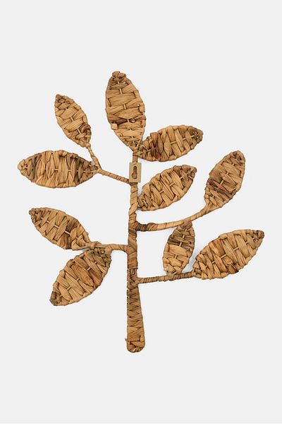 Muy Mucho Leaves Wall Decoration, Tan