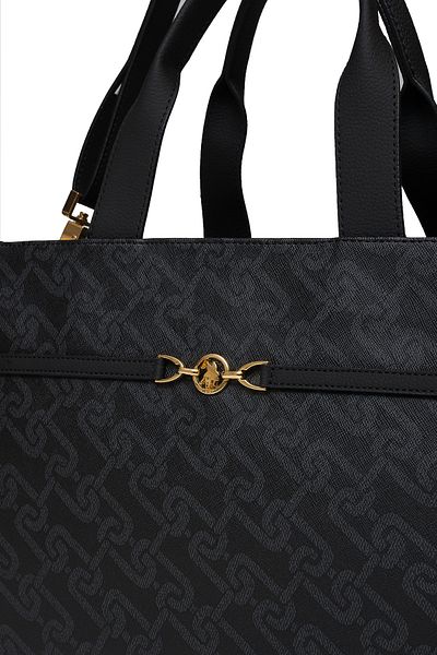U.S. Polo Assn. Geantă neagră de umăr pentru femei (Us25108)