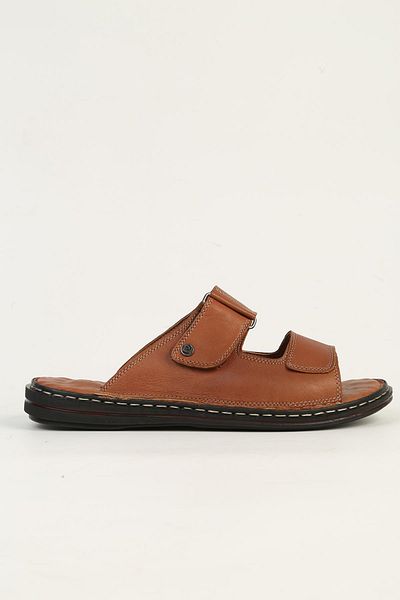 Pierre Cardin Genuine Leather Tan Men's Slippers Pc-7449