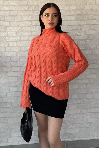 GÜLSELİ Koyusomon Half Turtleneck Patterned Women's Knitwear Sweater