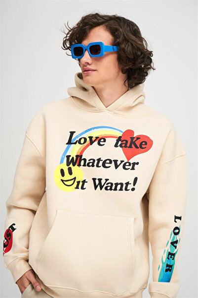Wish BF Αγάπη Take İt b με τύπωμα O oversized Φούτερ Unisex