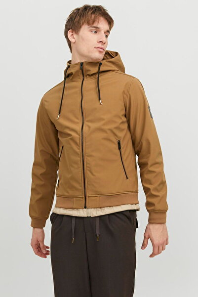 Jack & Jones JACK &JONES Βασικό Μπουφάν Softshell με Κουκούλα - 12236300-Otter