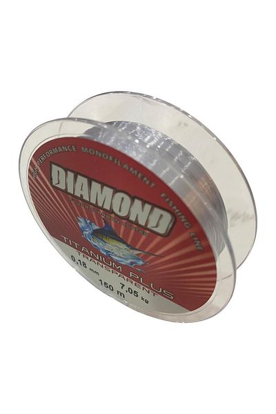 BAUER Diamond Titanium Plus 0.18 mm 150 Mt Fishing Line - Color: Gray 7.05 kg