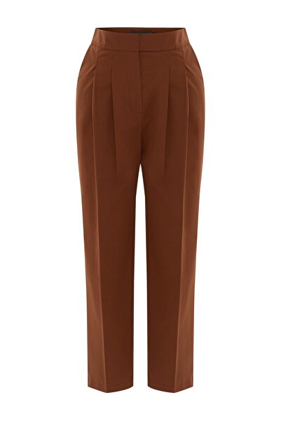 Exquise Modern Düz Kesim Pamuklu Pantolon