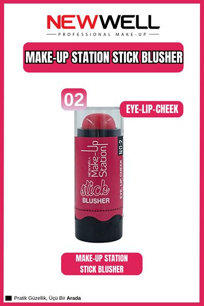 New Well Eye & Lip & Cheek Stick Blush No:2