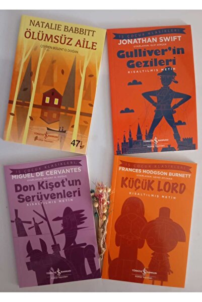 TÜRKİYE İŞ BANKASI KÜLTÜR YAYINLARI KÜÇÜK LORD,GULLIVER'İN GEZİLERİ,DON KİŞOT...