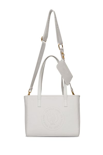 U.S. Polo Assn. Geantă albă de umăr pentru femei Us25274