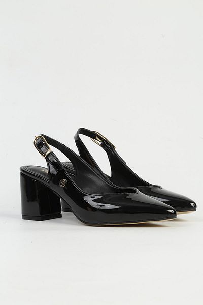 Pierre Cardin Μαύρα γυναικεία παπούτσια με τακούνι PC-54728