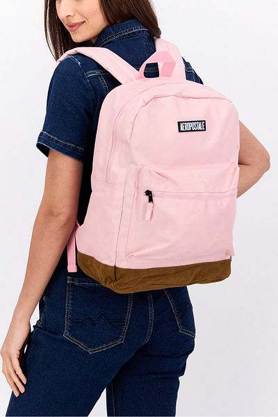 Aeropostale Women Brand Logo Field Backpack ll 32 L x 44 H x 13 W cm, Pink