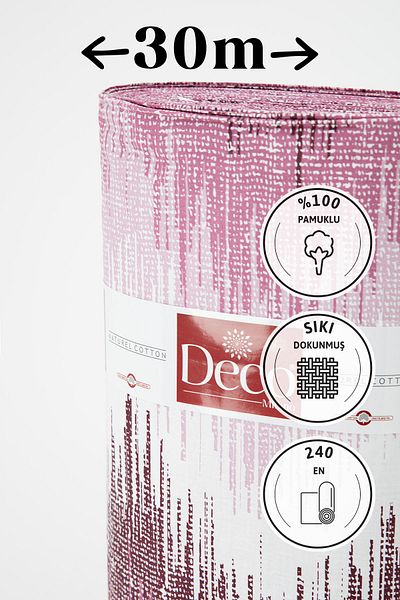 FAVORA Pixel 63 - 100% Cotton Akfil, 30 Meter Purple Duvet Cover Fabric