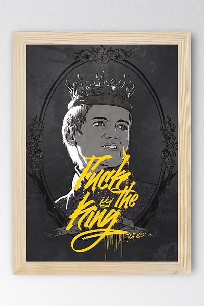 Saturn Game of Thrones Joffrey Baratheon Framed Painting - Game of Thrones Tv Series Poster Painting