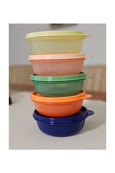 Tupperware 300ml X5Pcs Candy Containers - Camping Food & Breakfast Storage