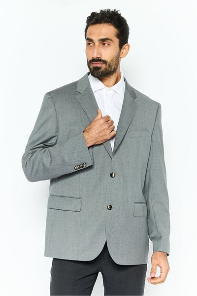 Tommy Hilfiger Men Regular Fit Heather Formal Blazer, Grey