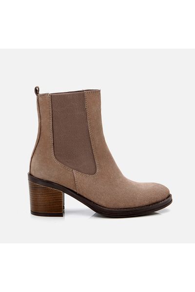 Hotiç Genuine Leather Mink Women's Heeled Boots