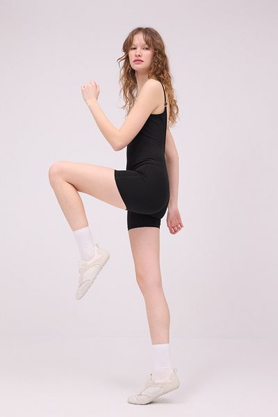 Addax Adjustable String Straps Short Jumpsuit Tlm0076-S3