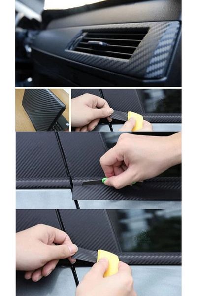 Modifiye Fabrikası 3D Carbon Foil - Vehicle, Motorcycle and Accessories Fairing Foil - 30 cm X 100 cm
