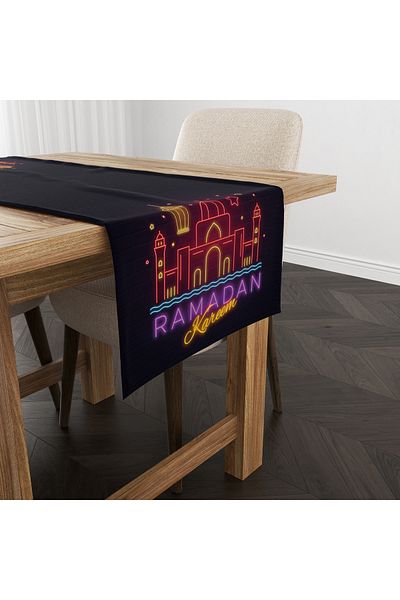 Filamente Ramadan Runner / Ramadan Pattern / Stain Resistant - Washable Micropetek Fabric 140x40